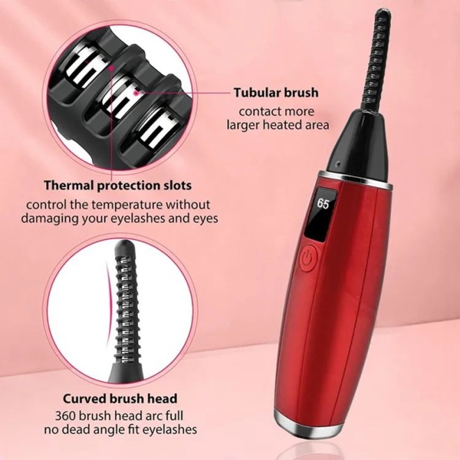 Rechargeable 3D Heated Eyelash Curler Natural Lasting Electric Eyelash Curler