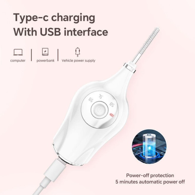 Automatic Plastic Heated Eyelash Curler Device Electric Battery Powered Professional Makeup Tool
