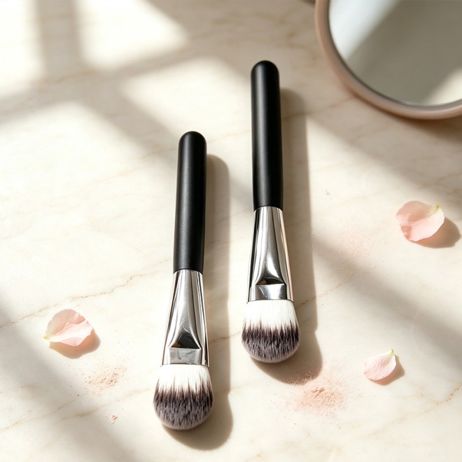 Large Capacity Flat Facial Cleansing Fiber Bristles Face Mask Brush
