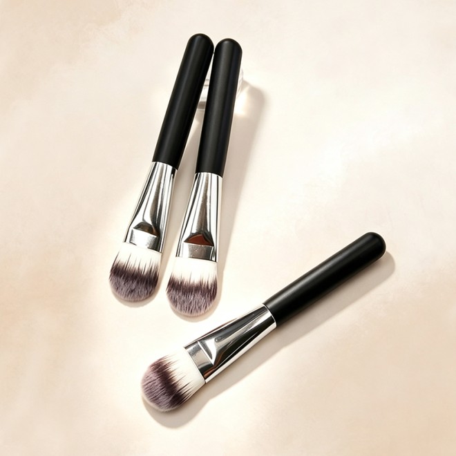 Large Capacity Flat Facial Cleansing Fiber Bristles Face Mask Brush