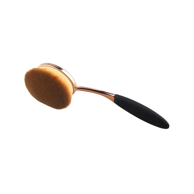 Rose Gold Foundation Brush with Handle and Cap