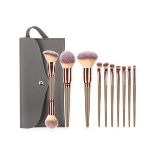 Design Your Own Dual-Ended Hair Brush Basic Black Makeup Brush Set