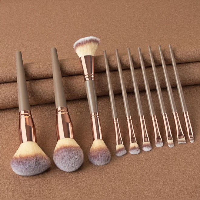 Design Your Own Dual-Ended Hair Brush Basic Black Makeup Brush Set