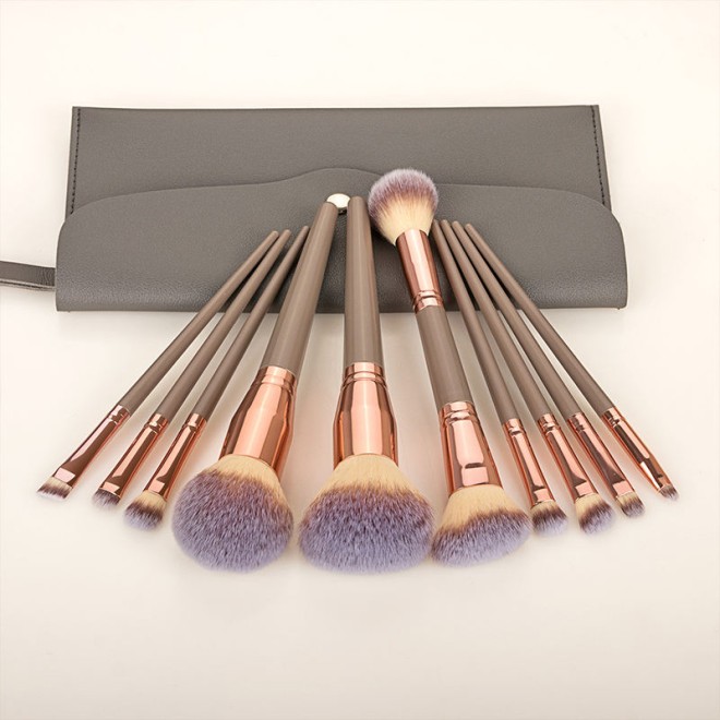 Design Your Own Dual-Ended Hair Brush Basic Black Makeup Brush Set