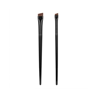 Professional Angled Eyebrow Brush Eyeliner Brush 2Pcs Set Mini Flat Eyebrow Brush Set
