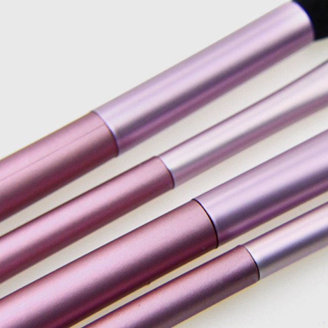 Vegan 4-Piece Purple Makeup Brush Set