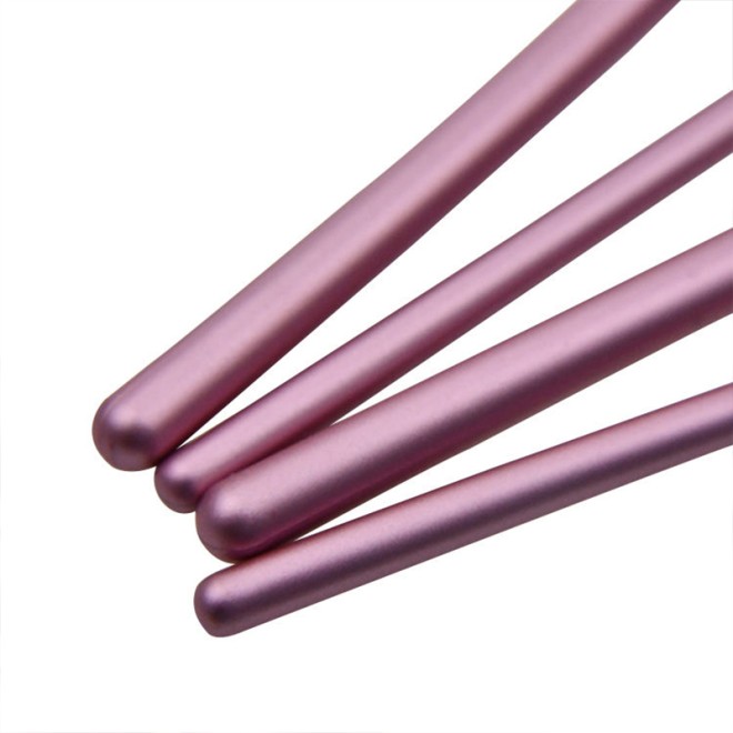 Vegan 4-Piece Purple Makeup Brush Set