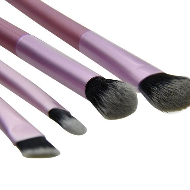 Vegan 4-Piece Purple Makeup Brush Set