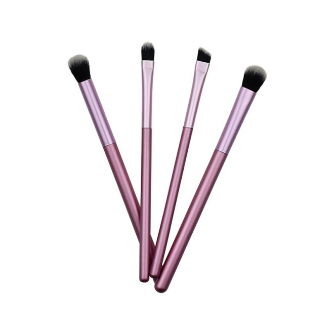 Vegan 4-Piece Purple Makeup Brush Set