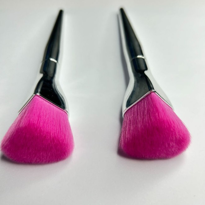 Heart Shape Puff Blush Brush Large Rose Powder Brush