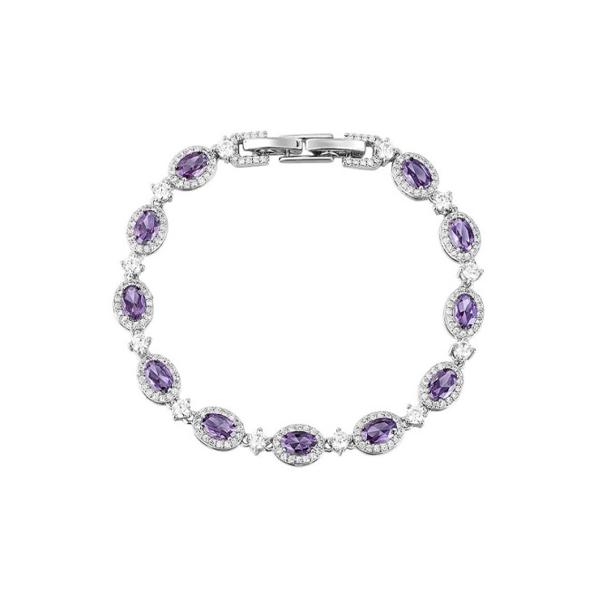 Dopamine Style Amethyst Beaded Bracelet