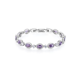 Dopamine Style Amethyst Beaded Bracelet