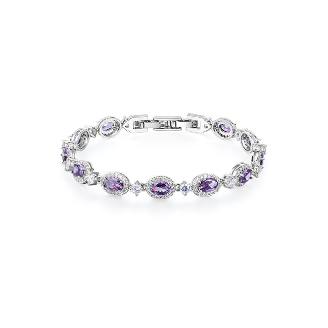 Dopamine Style Amethyst Beaded Bracelet