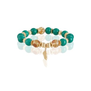 Turquoise Crystal Design Bracelet