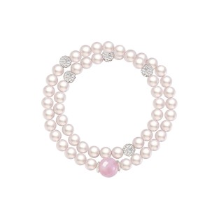 Double Layer Stackable Pearl Bead Bracelet