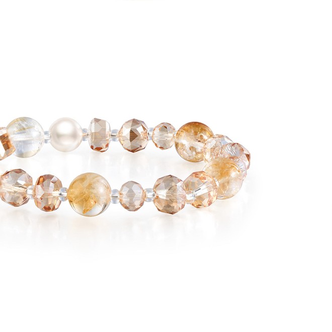 Citrine Beaded Bracelet