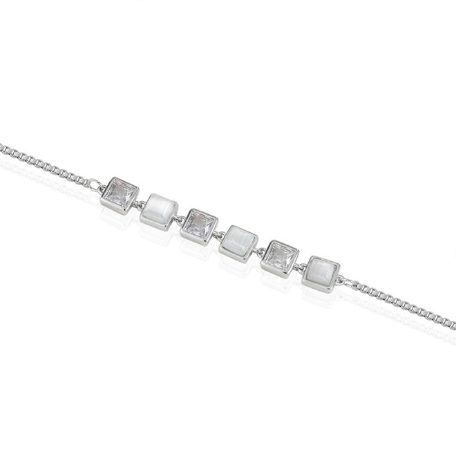 Adjustable Cat's Eye Fashion Bracelet