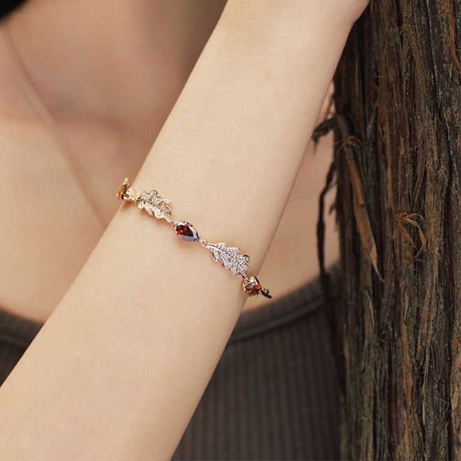 Forest Letter Series Light Luxury Elastic Bracelet