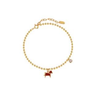 Pony Bead S925 Silver Bracelet