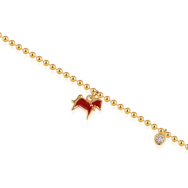 Pony Bead S925 Silver Bracelet