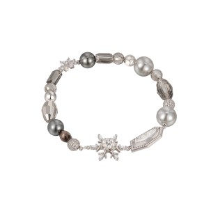 Snowflake Beaded Bracelet