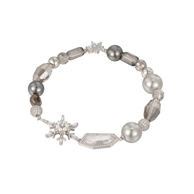 Snowflake Beaded Bracelet