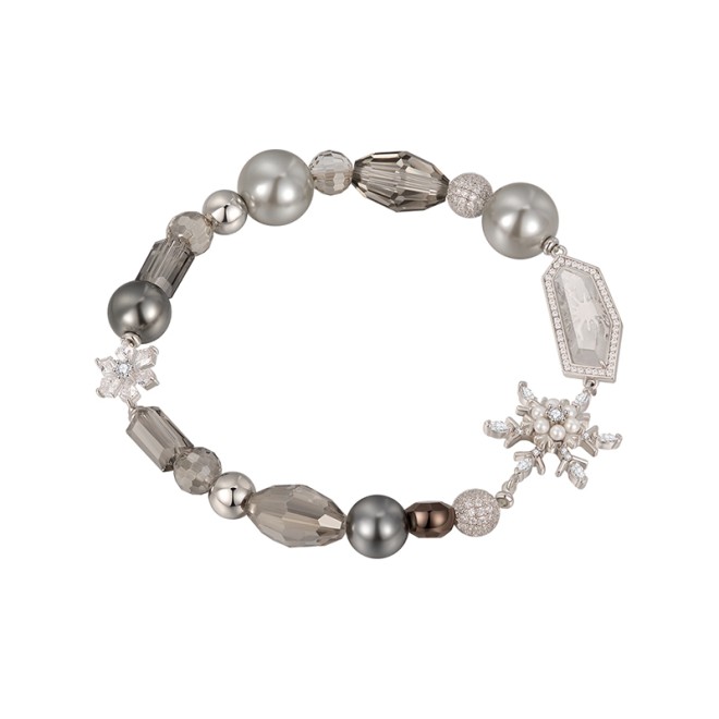 Snowflake Beaded Bracelet