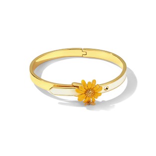 Flower and Bee Theme Adjustable Bracelet