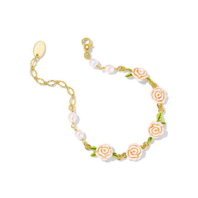 Light Luxury Flower Pearl Bracelet