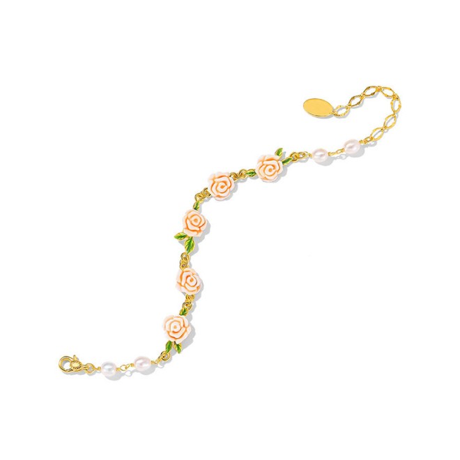 Light Luxury Flower Pearl Bracelet