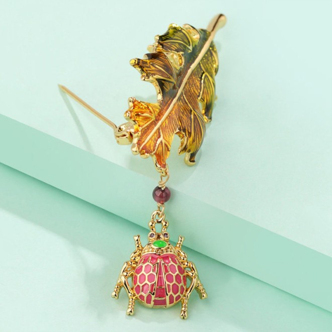 Insect Pearl Brooch