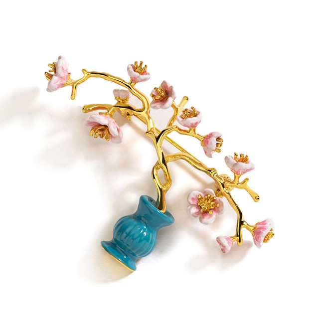 Chinese Retro Plum Blossom Brooch