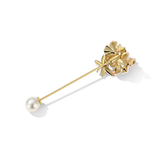 Hibiscus Dragonfly Design Brooch