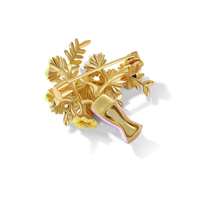Sunflower Brooch Exquisite Design Corsage