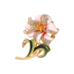 Handmade Enamel Flower Brooch