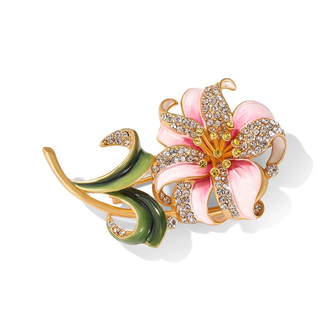 Handmade Enamel Flower Brooch