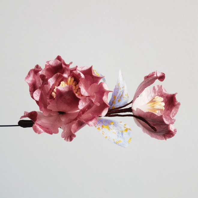 Intangible Cultural Heritage Velvet Flower Rose Brooch