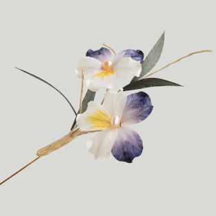 Intangible Cultural Heritage Velvet Flower Handmade Pansy Brooch