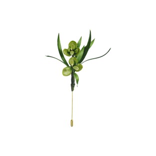 Uniquely Designed Velvet Flower Brooch