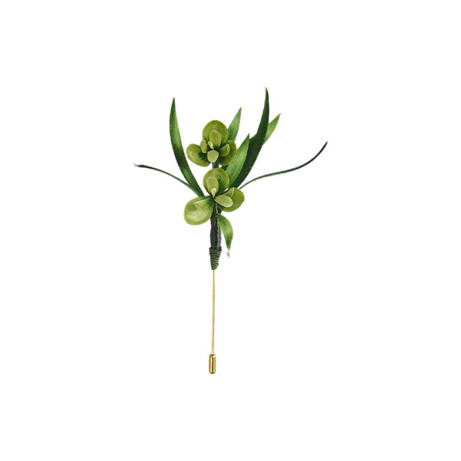 Uniquely Designed Velvet Flower Brooch