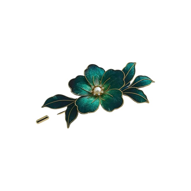 Original Intangible Cultural Heritage Velvet Flower Brooch