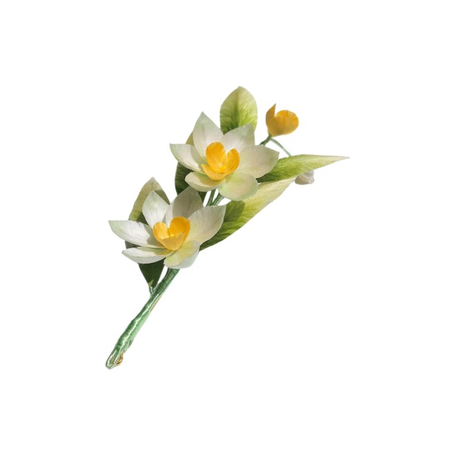 Intangible Cultural Heritage Velvet Flower — Botanical Brooch