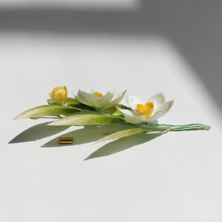 Intangible Cultural Heritage Velvet Flower — Botanical Brooch