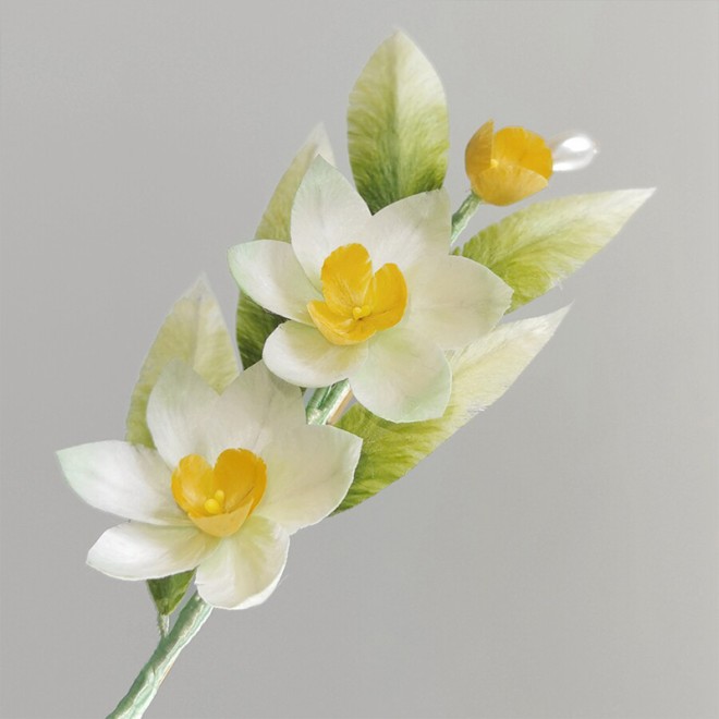 Intangible Cultural Heritage Velvet Flower — Botanical Brooch