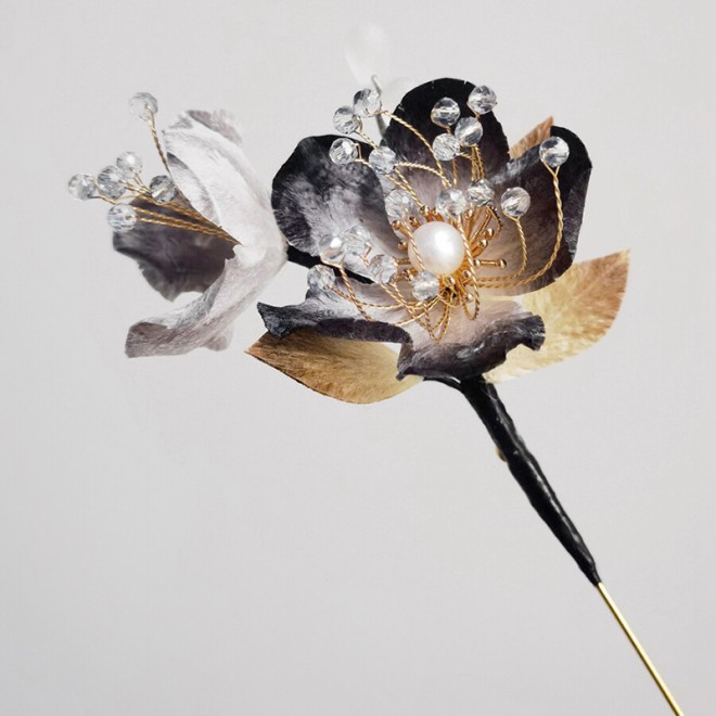 Intangible Cultural Heritage Velvet Flower New Chinese Style Brooch