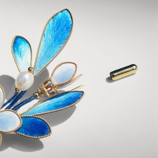 Intangible Cultural Heritage Velvet Flower Brooch