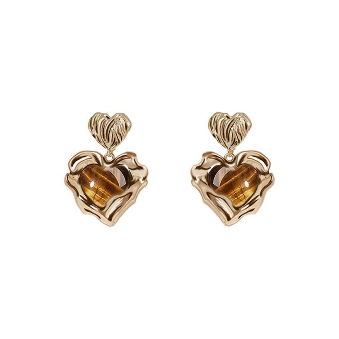 Original Design Nostalgic Series Heart Earrings