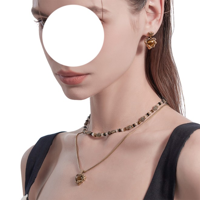 Original Design Nostalgic Series Heart Earrings