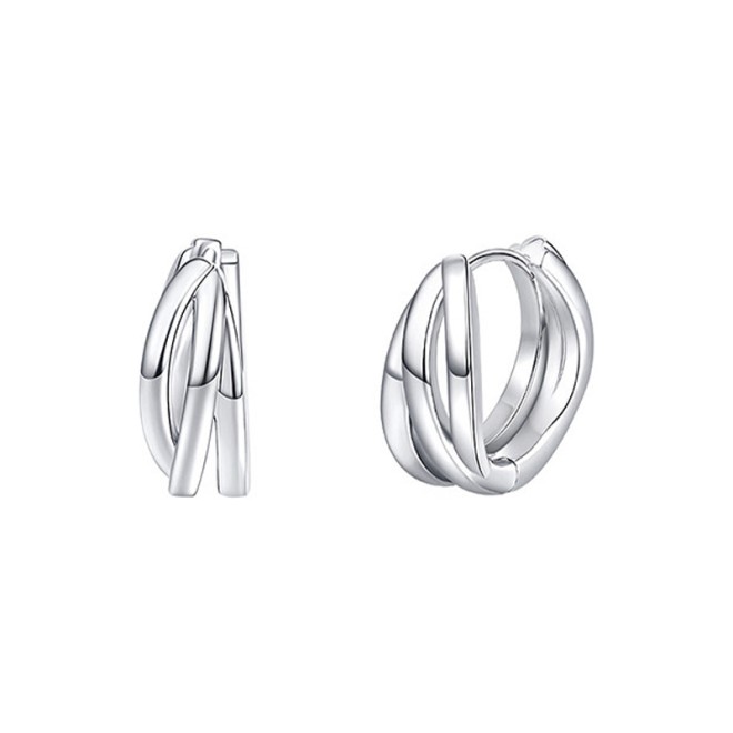 Multi-loop Woven Layered Hoop Earrings