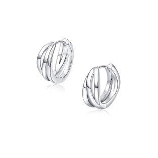 Multi-loop Woven Layered Hoop Earrings
